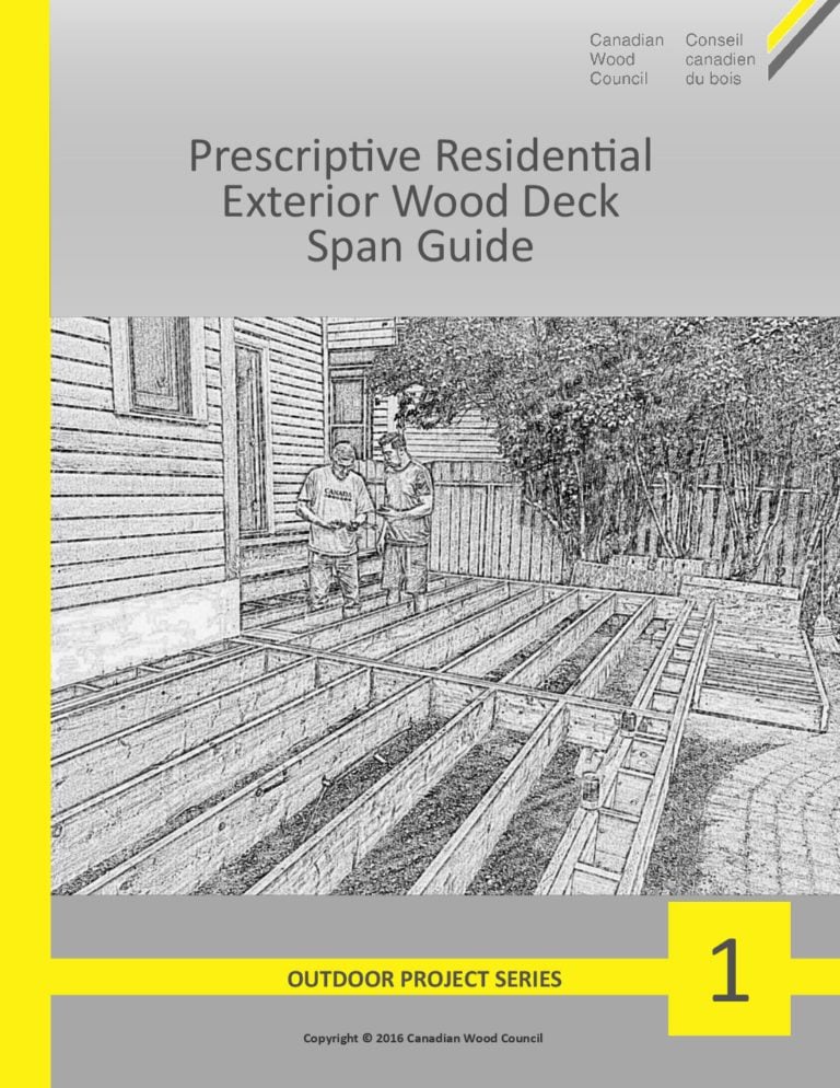 RESIDENTIAL PRESCRIPTIVE EXTERIOR WOOD DECK SPAN GUIDE - The Canadian ...