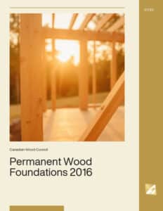 Permanent Wood Foundations 2016