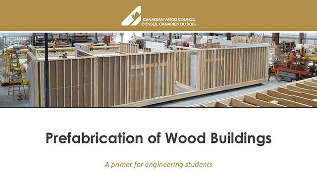 Prefabrication of Wood Buildings