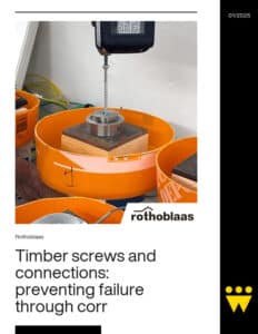 Timber screws and connections: preventing failure through correct installation