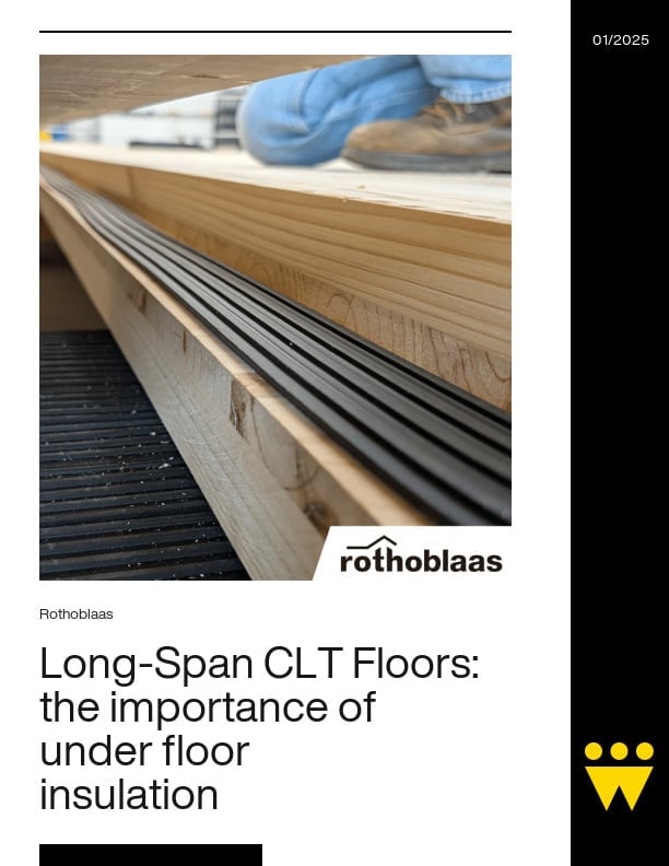 Planchers CLT à longue portée : l'importance de l'isolation sous le plancher pour l'insonorisation
