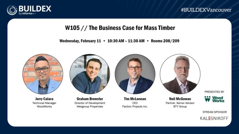 Buildex 2026 - Businnes Case for Mass Timber