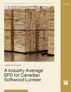 A Regionalized Industry Average EPD for Canadian Softwood Lumber