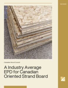 A Regionalized Industry Average EPD for Canadian Oriented Strand Board