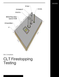 CLT Firestopping Testing