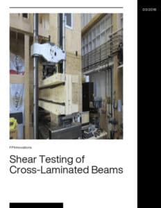 Shear Testing of Cross-Laminated Beams