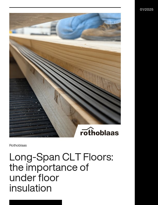 Long-Span CLT Floors: the importance of under floor insulation for soundproofing